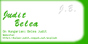 judit belea business card